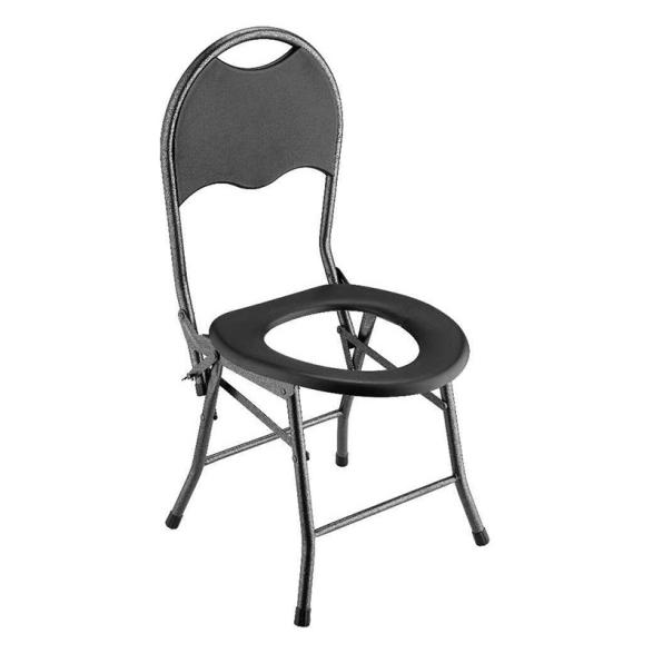 Chaise de toilette en plastique en acier au carbone